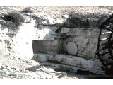 Tombs at Tantur, stone rolled to cover entrance to one